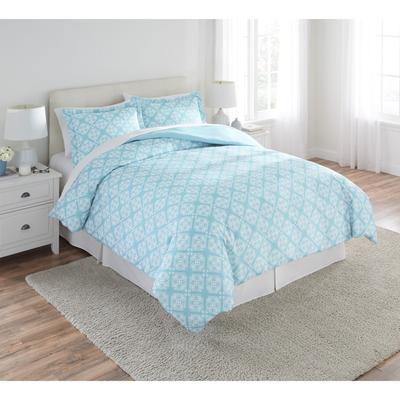 Medallion Duvet Cover by BrylaneHome in Dusty Seafoam (Size QUEEN)