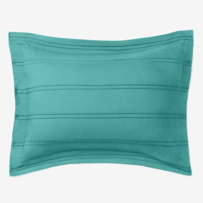 BH Studio Pintucked Sham by BH Studio in Peacock Turquoise (Size STAND)
