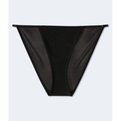 Aeropostale Womens' Mesh String Bikini - Black - S...