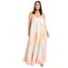 Plus Size Women's Sequin Swing Maxi Dress by June+Vie in Warm Multi Mist (Size 18/20)