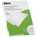 Ibico Crystal Clear 100-Pack 200 Micron Gloss Laminating Pouches A3