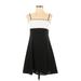 J.R. Nites by Caliendo Cocktail Dress - Mini Square Sleeveless: Black Color Block Dresses - Women's Size 4