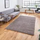 Beige Plain Shaggy Modern Polypropylene Easy To Clean Rug For Living Room Bedroom And Dining Room-80Cm X 150Cm