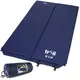 Trail Outdoor Leisure Double Camping Mat Self Inflating Inflatable Camp Roll Mattress With Bag Blue Trail