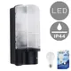 Valuelights Outdoor Heavy Duty Black Plastic Ip44 Rated Dusk To Dawn Bulkhead Security Wall Light With 10W Led Gls Bulb Cool White