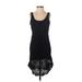 Guess Casual Dress - Party Scoop Neck Sleeveless: Black Print Dresses - Women's Size X-Small