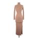 Heart & Hips Casual Dress - Sweater Dress: Tan Dresses - Women's Size Small