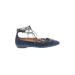 Antonio Melani Flats: Blue Print Shoes - Women's Size 10 - Almond Toe
