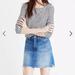 Madewell Skirts | Madewell Mccarren Raw-Hem Jean Skirt Size 27 | Color: Blue | Size: 4
