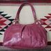 Coach Bags | Coach Mini Maggie Fuchsia Pink Patent Leather Purse Handbag Double Handle 44298 | Color: Pink/Purple | Size: Os