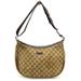 Gucci Bags | Auth Gucci Gg Beige Dark Brown Jacquard Leather Shoulder Bag | Color: Brown/Tan | Size: Height : 8.27 Inch Width : 10.24 Inch