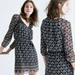 Madewell Dresses | Madewell | Sz 10 Womens Black/Cream Floral Long Sleeve Peasant Woodland Dress | Color: Black/Cream | Size: 10