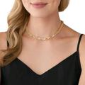 Michael Kors Jewelry | Michael Kors Platinum Plated Brass Mk Curb Link Necklace | Color: Silver | Size: Os