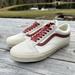 Vans Shoes | New Old Skool Skateboarding Sneakers Men's 8.5 Leather | Color: Red/White | Size: 8.5