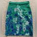 Anthropologie Skirts | Anthropology Nwt Knit Skirt, Floral Pattern | Color: Green | Size: M