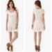 Free People Dresses | Free People Ivory Cozy Day Flounce Bodycon Mini Dress M | Color: White | Size: M