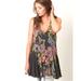 Free People Dresses | Free People Red Floral Back Yard Party Tunic Dress | Color: Black/Purple | Size: L