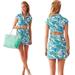 Lilly Pulitzer Dresses | Lilly Pulitzer Rayna Polo Dress Sweet And Sour Mini Cut-Out Back Xs | Color: Blue/Green | Size: Xs