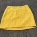 J. Crew Skirts | J. Crew Wool Yellow A-Line Skirt With Zippered Pockets Size 8 | Color: Gold/Yellow | Size: 8