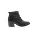 Gap Ankle Boots: Black Solid Shoes - Women's Size 8 - Round Toe