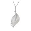 HAODUOO Necklace Vintage Luxury Gold Leaves Pendant Necklace for Women Sterling Necklace Adjustable Length Pendant Necklace Necklaces for Women (Color : White)