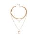 HAODUOO Necklaces for Teen Girls Creative Necklace Necklace Love Simple Fashion Female Collar Chain Silver Necklace for