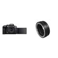 Canon EOS R10 Systemkamera + RF-S 18-45mm F4.5-6.3 is STM Zoomobjektiv & Bajonettadapter EF-EOS R für EOS R Systemkameras kompatibel mit EF und EF-S Objektiven Schwarz