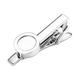 Boy Tie Clip, White Round Stainless Steel Clip Ties for Men Unisex Womens Tie Clip on Valintine Day Gifts for Women