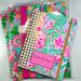 Lilly Pulitzer Office | Lilly Pulitzer | Office Set With Folders And Agenda | Color: Green/Pink | Size: Os