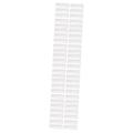 NUOBESTY 50 Pcs Label Card Holder Sticker Labels Wire Shelf Brackets Label Holders Label Sleeves Magnetic Shelves Labels for Storage Bins Tags for Display Acrylic Clip White PVC Adhesive