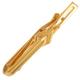 Mens Necktie Holder Tie Clasp Clip Gold Tone Retro Modern 2 1/2