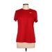 Nike Active T-Shirt: Red Activewear - Women's Size Large