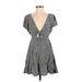 Kimchi Blue Casual Dress: Gray Paisley Dresses - Women's Size Small