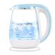 Kettles, Glass Kettles for Boiling Water,Eco Water Kettle with Illuminated Led, Cordless Water Boiler with Stainless Steel Inner Lid Bottom,Fast Boil Auto-Off/Blue elegant