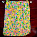 Lilly Pulitzer Skirts | Lilly Pulitzer Vintage The Lilly Floral Patch Print Skirt | Color: Pink/Yellow | Size: 8