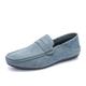 Loafers for Men PU Leather Penny Loafers Resistant Anti-Slip Lightweight Walking Classic Slip On (Color : Blue, Size : 9 UK)