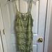 American Eagle Outfitters Dresses | Green Flower Print Dress | Color: Green/White | Size: Xl