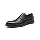 SKINII Men's Shoes， Men's Business Oxford Dress Shoes, Casual Lace-up Soft Sole Leather Shoes, All-Match Leather Shoes (Color : Black, Size : 41)