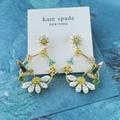 Kate Spade Jewelry | Kate Spade Dazzling Daisy Hummingbird Gold Colorful Hoop Earrings W/Dust Bag | Color: Gold | Size: Os