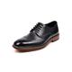 SKINII Men's Shoes， Men's Formal Men's Shoes, Business Leather All-Match Leather Shoes, Casual Oxford Shoes (Color : Black, Size : 38)