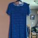 Lularoe Dresses | Lularoe Carly T-Shirt Dress Size Small Like New | Color: Blue | Size: S