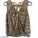 Anthropologie Tops | Anthropologie Eri + Ali Top Blouse Zebra Print Small | Color: Black/Brown | Size: S