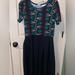 Lularoe Dresses | Lularoe Amelia Size L Dress | Color: Black | Size: L