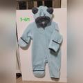 Columbia One Pieces | Columbia Light Blue And Gray Long Sleeve Zip Up Onesie Baby Size 3-6 Months | Color: Blue/Gray | Size: 3-6mb