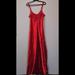 Victoria's Secret Dresses | Long Satin Slip | Color: Red | Size: L