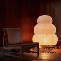WANGLL Rice Paper Floor Lamps, Japanese Bedroom Bedside Lamp, Soft Light Paper Lamps, Easy to Assemble