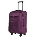 ZNBO Hard Shell Suitcase Luggage,Suitcase Trolley Carry On Hand Cabin Luggage Hard Shell Travel Bag Lightweight with TSA Lock,Suitcase Large Lightweight Hard Shell ABS Large Suitcase,Purple,32