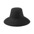 Lack of Color Women's Wide-Brimmed Cotton Canvas Holiday Bucket Hat, Black Canvas, M-L