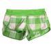 Lululemon Athletica Shorts | Lululemon Athletica Womens 6 Shorts Green Gingham Lined Shorts Zip Pocket | Color: Green/White | Size: 6