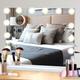 onesaimei Hollywood Vanity Mirror with 14 LED Dimmable Bulbs, Makeup Cosmetic Mirror with Lights, Lighted Vanity Dressing Table Mirror with USB Charging, Touch Screen Tabletop Mirror, 50CM x 42CM